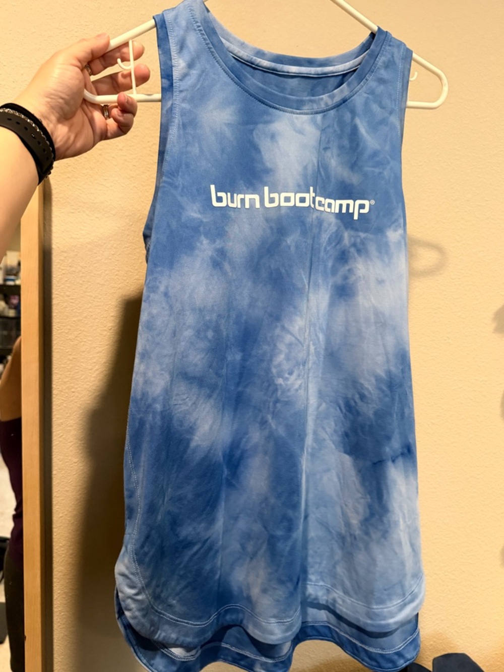 Burn Bootcamp Blue Tie-Dye Tank